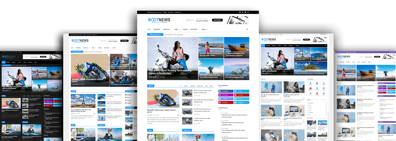 News Website Templates Free Download Bootstrap