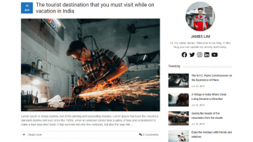 Best Bootstrap 4 blog template personal