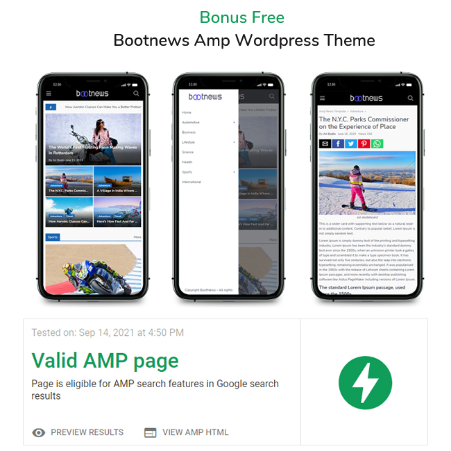 amp wordpress theme